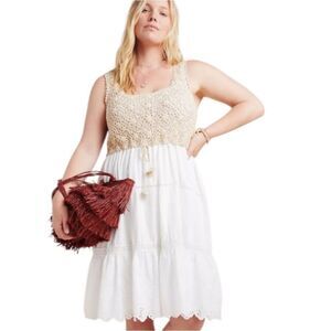 Anthropologie Brittney Crochet-Top Dress